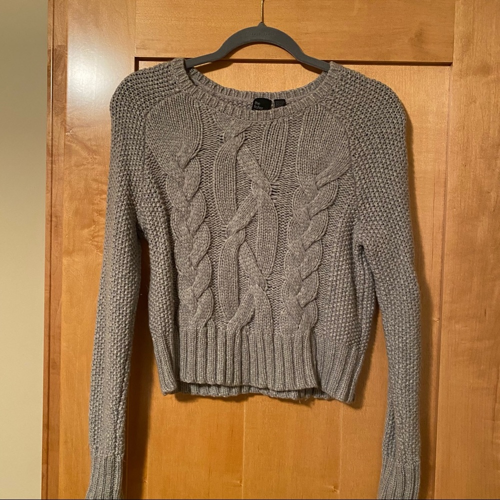 Eileen Fisher - the fisher project knit gray sweater - merino wool